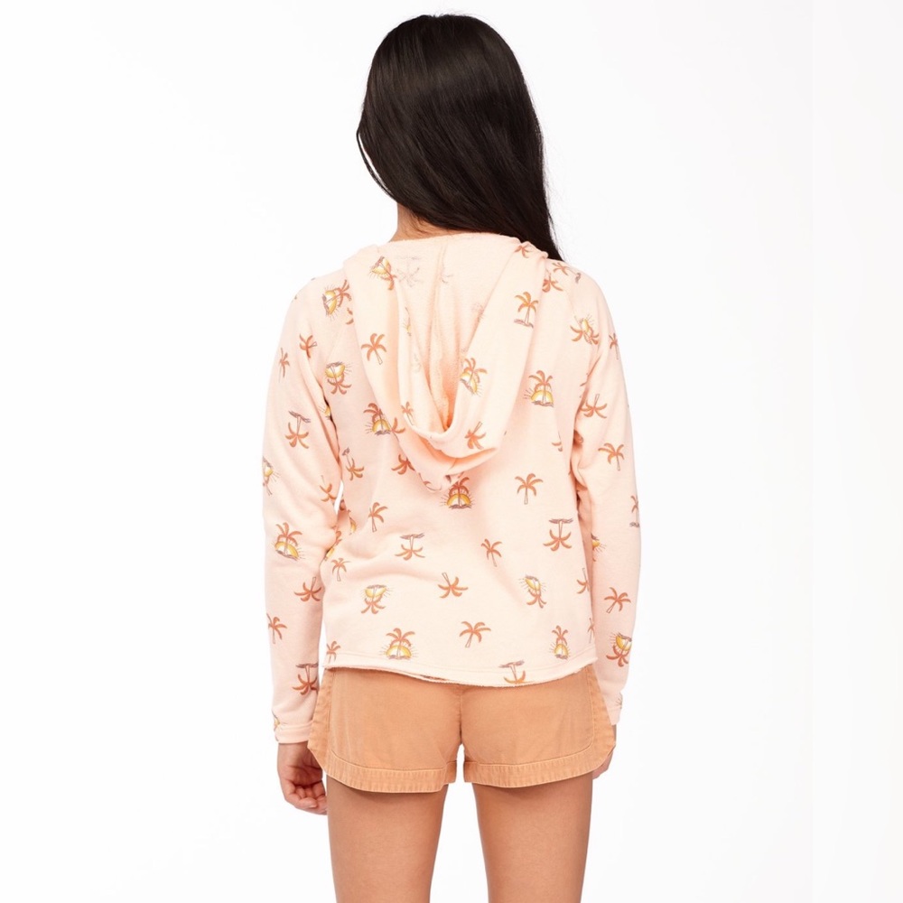 Billabong ☀️🏝 Girls' Cute Pink Pullover Hoodie 🫧💜🌸 - Picture 4 of 5